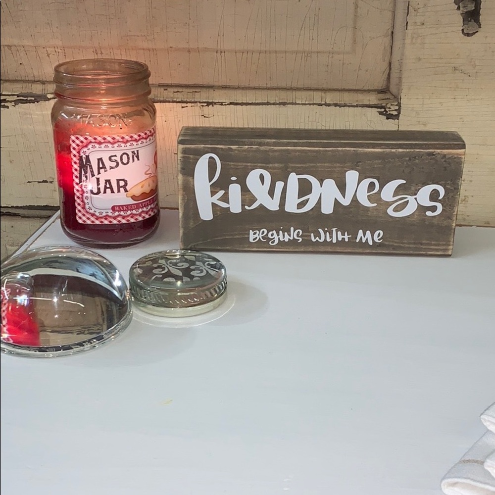 Super cute wooden desk sign